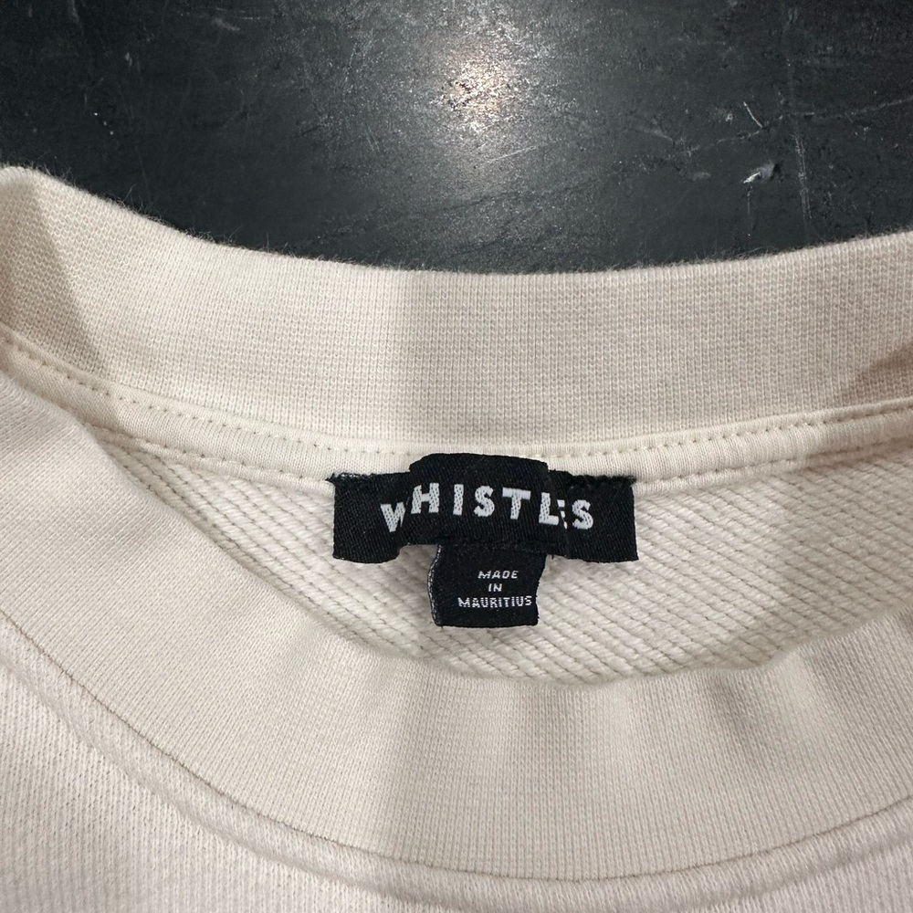WHISTLES Ivory Vacation Logo Crewneck - Picture 4 of 6
